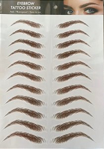 Sobrancelha tatuagem adesivo à prova d'água - cartela Z828 marrom