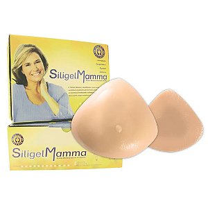 Prótese mamária externa para pós mastectomia - modelo triangular - bege