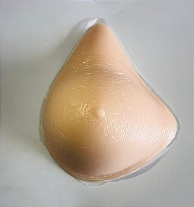 Prótese mamária externa (DIREITA) para pós mastectomia - modelo gota anatômica