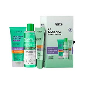 Kit Sabonete + Tônico + Gel Reduz Acne 7 Dias - Labotrat