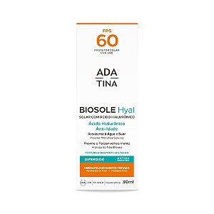 Protetor Solar Biosole Hyal FPS 60  Anti-Idade 30ml Ada Tina