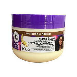 Manteiga Extranutritiva + Brilho 300g Super Óleos Salon Line