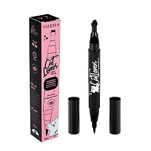 Cat Lovers Line & Stamp Carimbo e Caneta 2ml - Vizzela