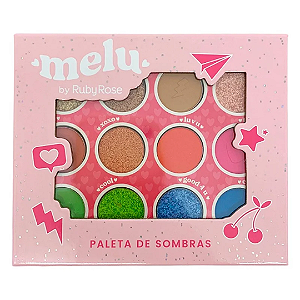 Paleta de Sombras 12 Cores - Melu By Ruby Rose