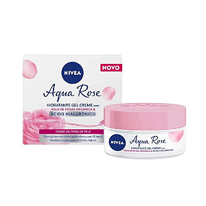 Aqua Rose Hidratante Gel Creme Com Ácido Hialurônico 50g