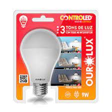 LAMP CONTROLED 3 TONS 9W 6.5K BIV - OUROLUX