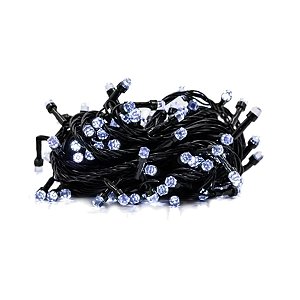 Cordão 100 Leds 127V Fixo 10m Luzinhas Natal Branco Frio