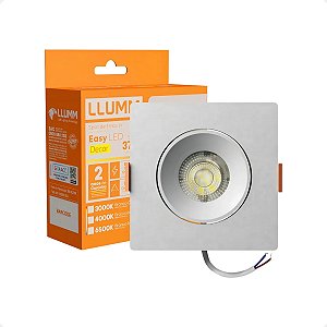 Spot De Embutir Led 5w Quadrado 4000k Luz Branco Neutro