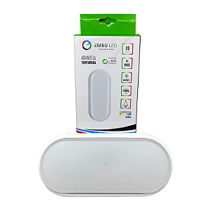 LUMINARIA (ARANDELA) TARTARUGA BRANCO 15W 6K IP65 - EMBULED