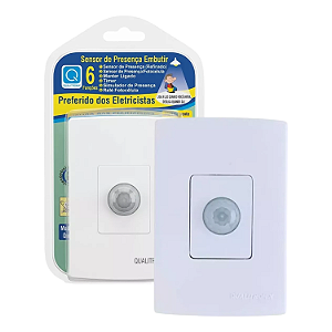 SENSOR PRESENÇA EMB 4X2 C/ CHAVE C/ FOTOC QI6M - QUALITRONIX