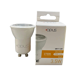 LAMPADA MINI DICROICA 3.5W 2.7K 210 LUMENS - OPUS