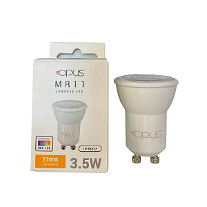 LAMPADA MINI DICROICA 3.5W 2.7K IRC95 210LM 36° IP20 - OPUS