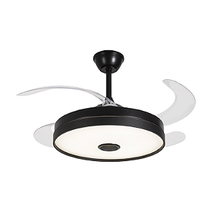 VENTILADOR DE TETO AIR SOUND MULTICOR PRETO DIM BIVOLT OPUS