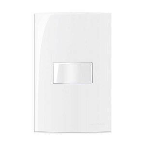 CONJ 1 INTERRUPTOR SIMPLES 4X2 10A SLEEK BRANCO - MARGIRIUS