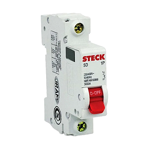 Disjuntor Unipolar 25a Curva C 3ka - Steck