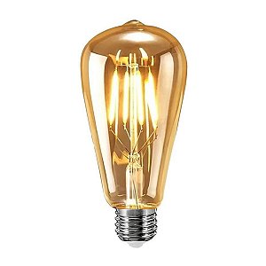 LAMPADA FILAMENTO LED ST64 4W 2.2K BRANCO QUENTE - EMBULED