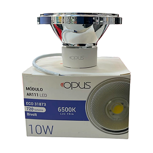 LAMPADA MODULO AR111 LED 10W 6.5K 720LM 24° IP20 - OPUS