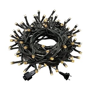 Cordão 10m 100 Leds Natal Prova D'água Branco Quente 220v