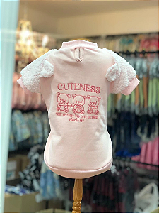 Moletom Rosa Cuteness Teddy