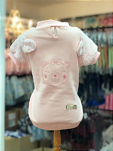 Moletom Rosa Urso Liso