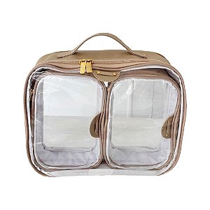 TRIO MALETA - BEGE DOURADO