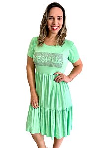 Vestido Yeshua Quadro Strass