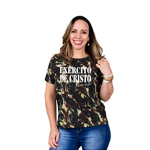 Tshirt Camuflada Exercito de Cristo (B)