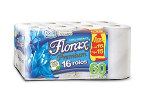 Papel Higiênico Florax Premium 60m Folha Simples