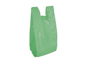 Sacola Plástica 30x40 Reciclada Verde Packlife