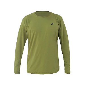 Camiseta Dry Action UV 2A Verde Claro Manga Longa Masculina Mormaii