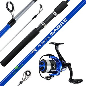 Combo Sabre - Vara 1,50m + Molinete Pesca Brasil