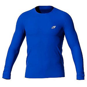 Camiseta ML Dry Comfort Esporte Azul Royal Masculina Mormaii