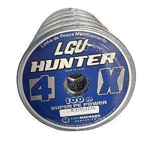 Linha Multifilamento LGU HUNTER 4X100m Cinza LGU Machado