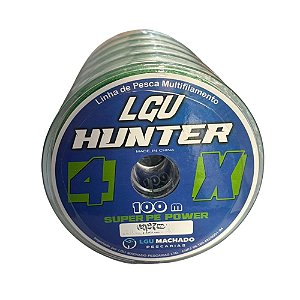 Linha Multifilamento LGU HUNTER 4X100m Verde LGU Machado