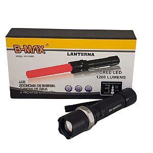 Lanterna Tática Recarregável SWAT BM-8466 B-Max