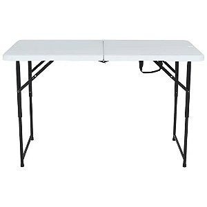 Mesa Dobrável Pratica 1,22 m Branca Bel