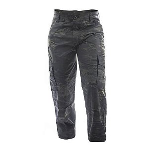 Calça Tática 6 bolsos Rip Stop MultiForest Black F2505MFB Fox Boy