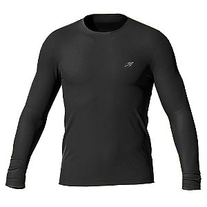 Camiseta ML Dry Action Esporte Preta Masculina Mormaii