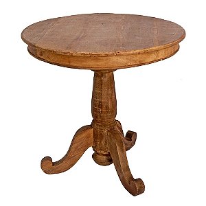 Mesa Redonda Madeira de Demolição (79 x 80 x 80)cm (S)