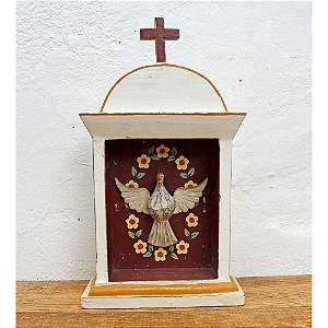 Oratório Divino Espírito Santo Madeira Mesa/Parede M9 (S)