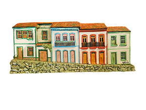 Quadro Fachada Histórica Ladeira de Pedras Típica Ouro Preto