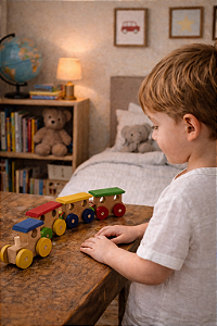 Brinquedo de Madeira Trem Trenzinho Artesanal