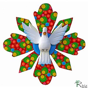 Divino Espírito Santo Resplendor Madeira Pintado (S)