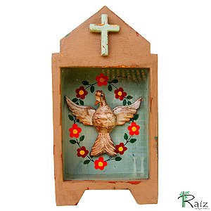 Oratório Divino Espírito Santo Madeira Mesa/Parede G1 (S)