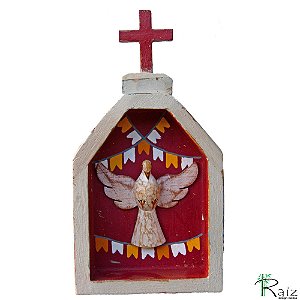 Oratório Divino Espírito Santo Madeira Mesa/Parede P3 (S)