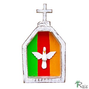 Oratório Divino Espírito Santo Madeira Mesa/Parede P6 (S)