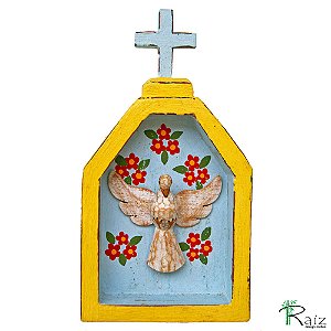 Oratório Divino Espírito Santo Madeira Mesa/Parede P9 (S)