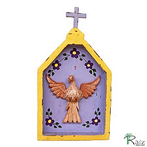 Oratório Divino Espírito Santo Madeira Mesa/Parede G2 (S)