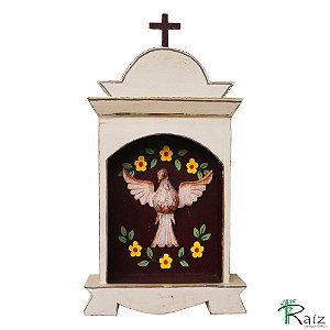 Oratório Divino Espírito Santo Madeira Mesa/Parede G5 (S)