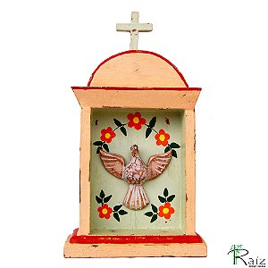 Oratório Divino Espírito Santo Madeira Mesa/Parede G11 (S)